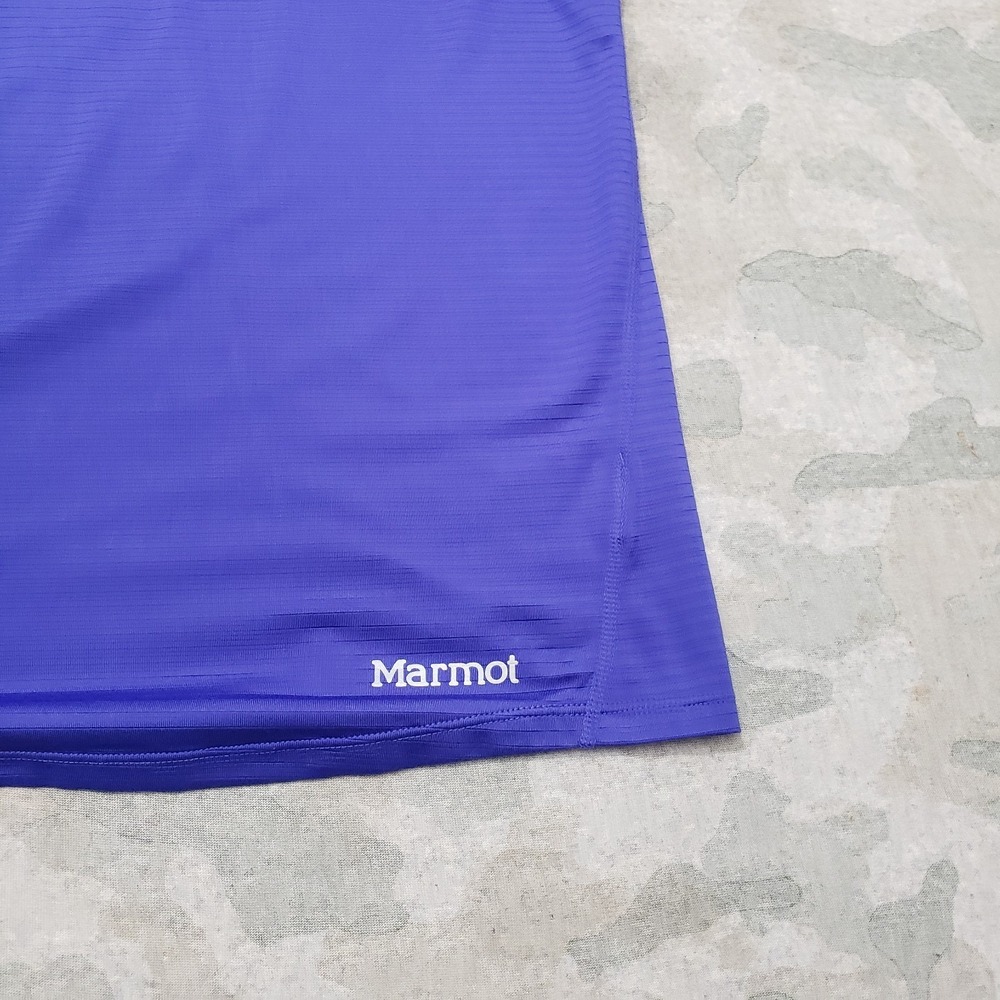 Marmot Top Womens Large Purple Pullover Short Sleeve - Picture 4 of 10